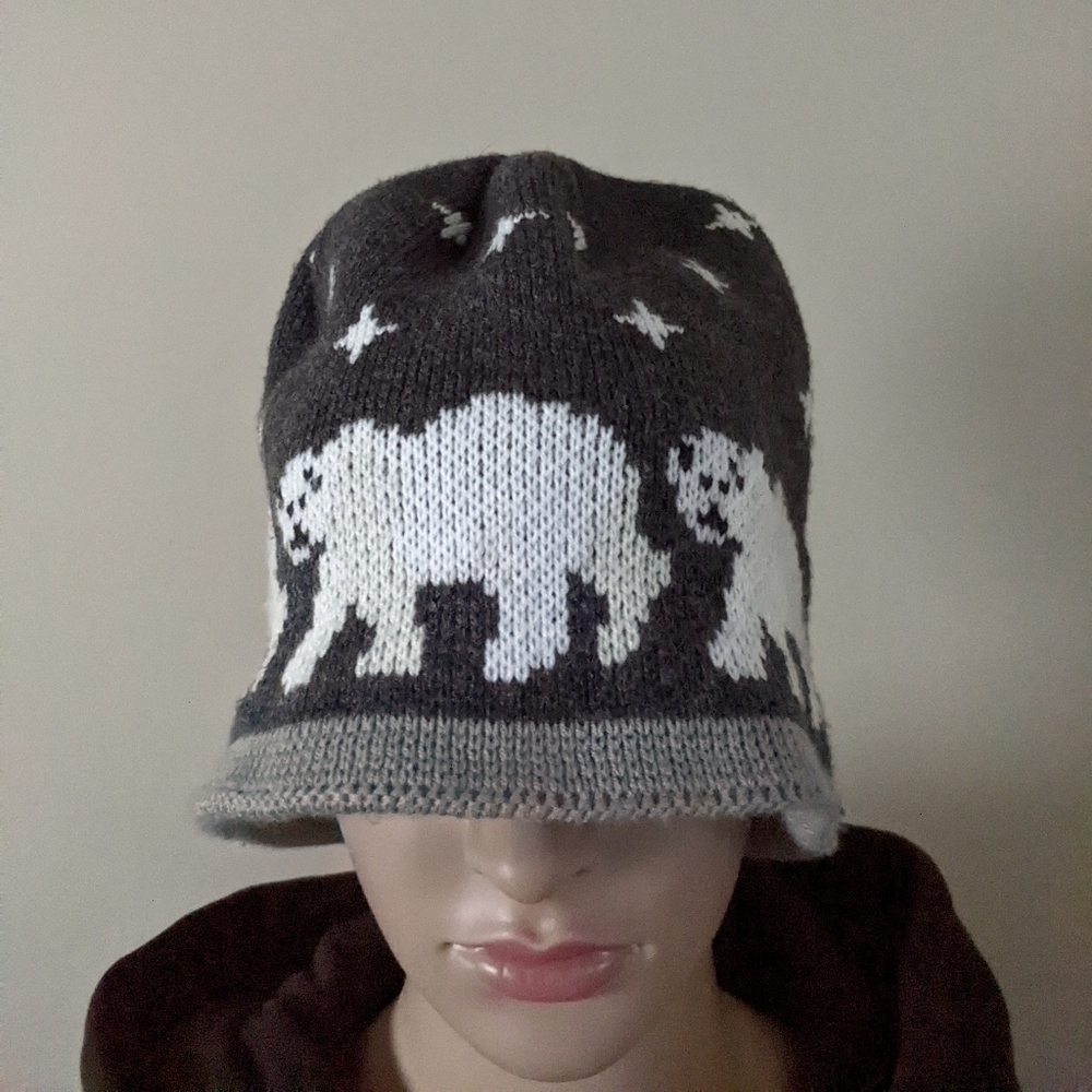 Vintage Alaska Bears beanie toque hat